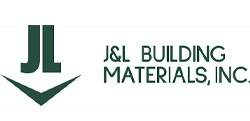 j&l building materials logo in a forest green color