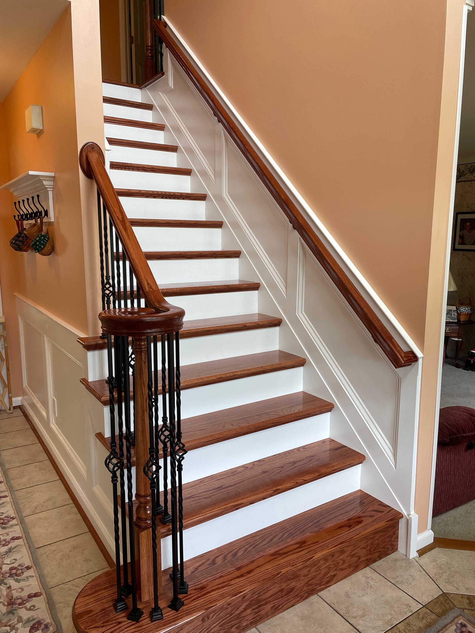 Custom Staircase Remodel Creates Stunning First Impression
