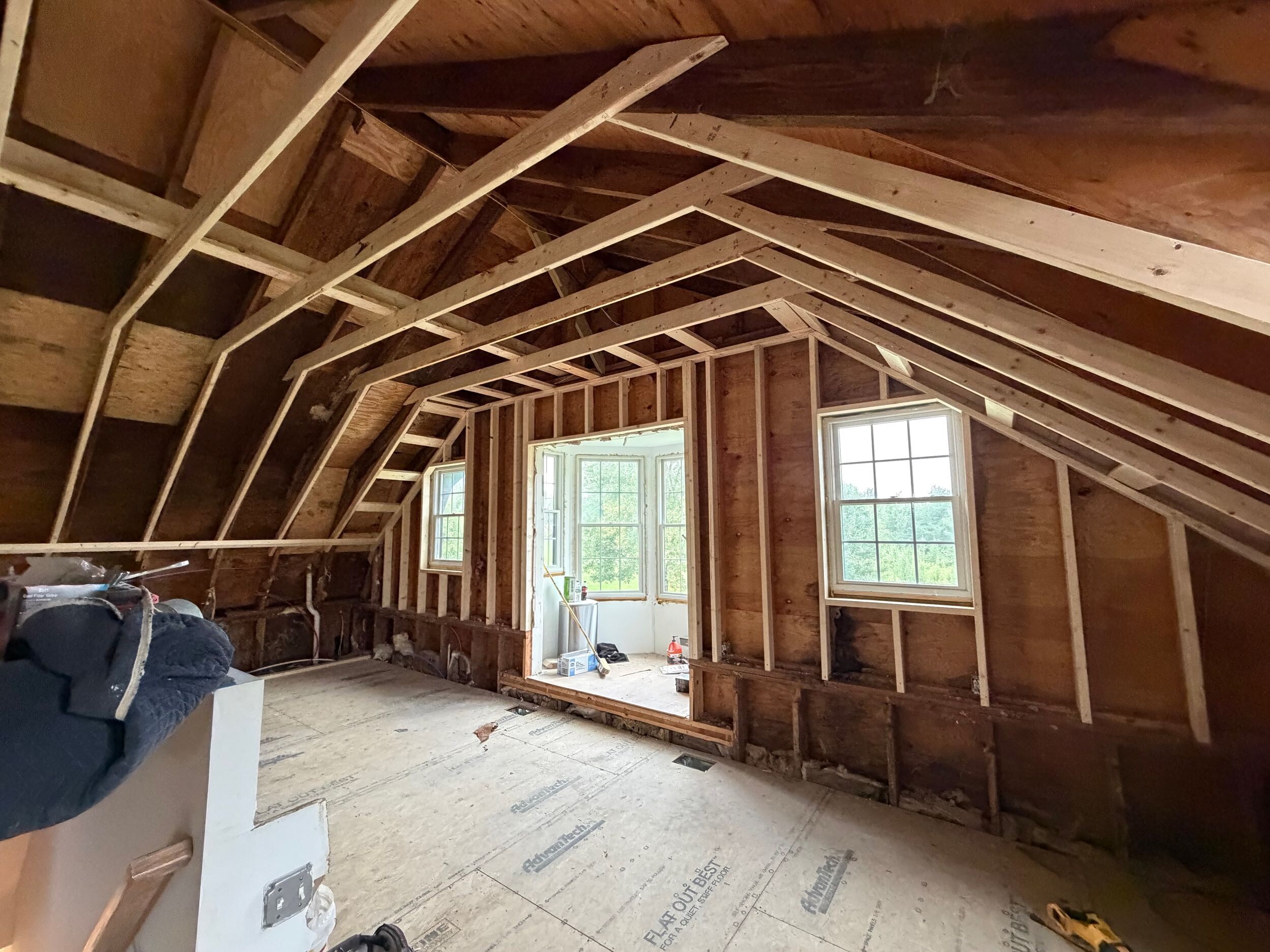 Gilbertsville Barn Remodel: Interior Framing Takes Shape