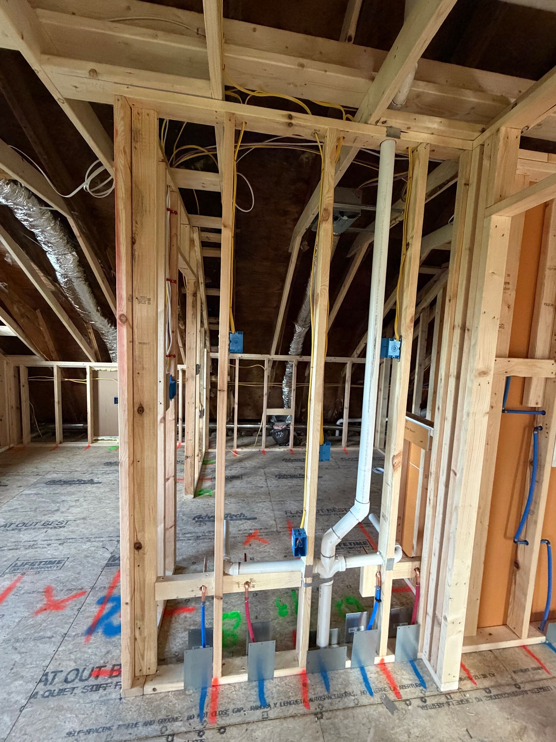 Gilbertsville Barn Remodel: Rough-Ins Complete
